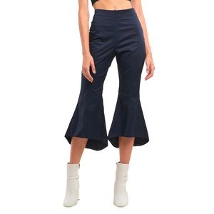NWT Blue Navy High Waisted Retro Bell Bottom Flare Pants